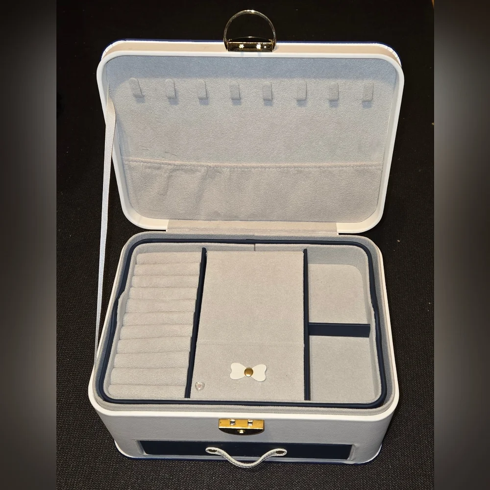 White Girls Jewelry Box With Cartoon Horse